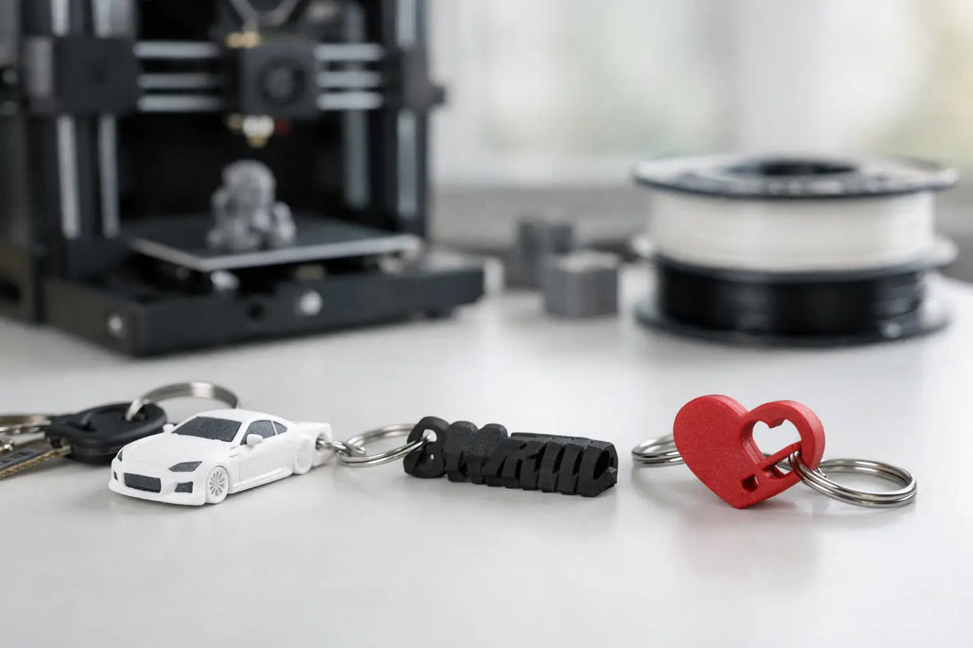 Schlüsselanhänger personalisiert im 3D-Druck