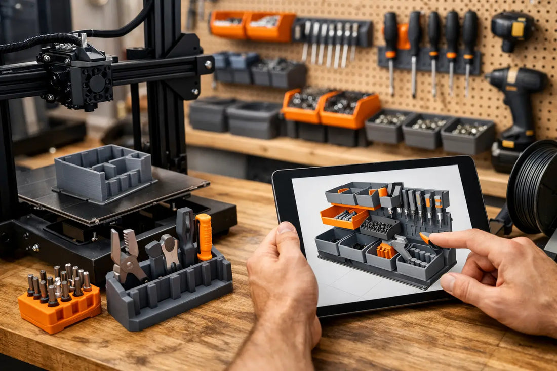 Werkstatt Ordnungssystem mit 3D-Druck planen