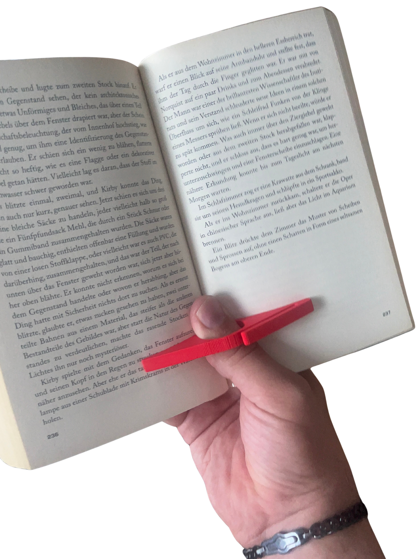 Buchhalter aus umweltfreundlichem 3D‑Druck – Daumen‑Seitenhalter für Bücher, bequemes einhändiges Lesen, Geschenk für Leseratten