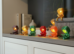 Club des compagnons lecteurs – en impression 3D écologique, figurines décoratives en set ou à l'unité, cadeau pour les amoureux des livres, veilleuse