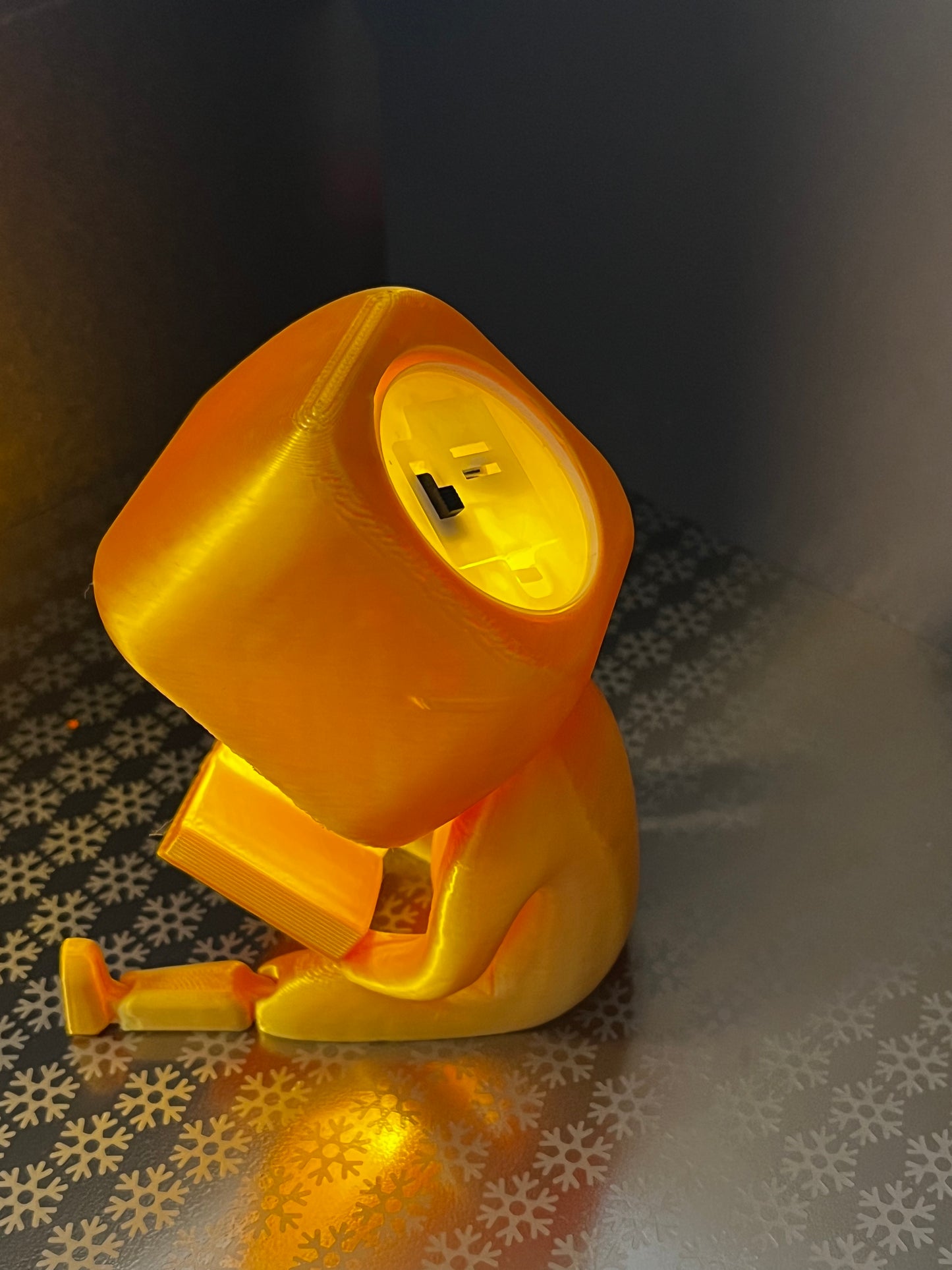 Club der lesenden Gefährten – aus umweltfreundlichem 3D- Druck, Dekofiguren im Set oder einzeln, Geschenk für Buchliebhaber, Nachtlicht