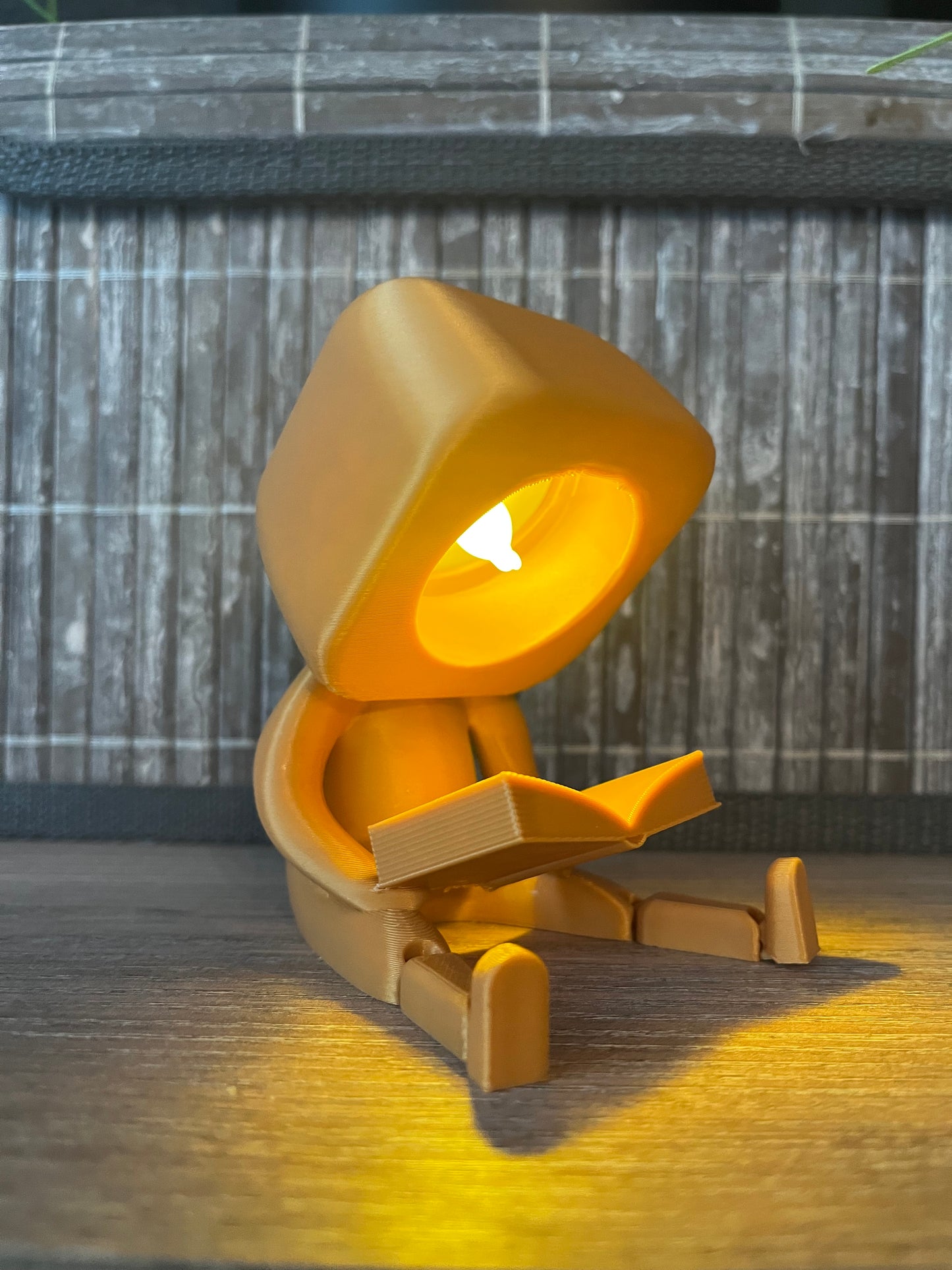 Club der lesenden Gefährten – aus umweltfreundlichem 3D- Druck, Dekofiguren im Set oder einzeln, Geschenk für Buchliebhaber, Nachtlicht