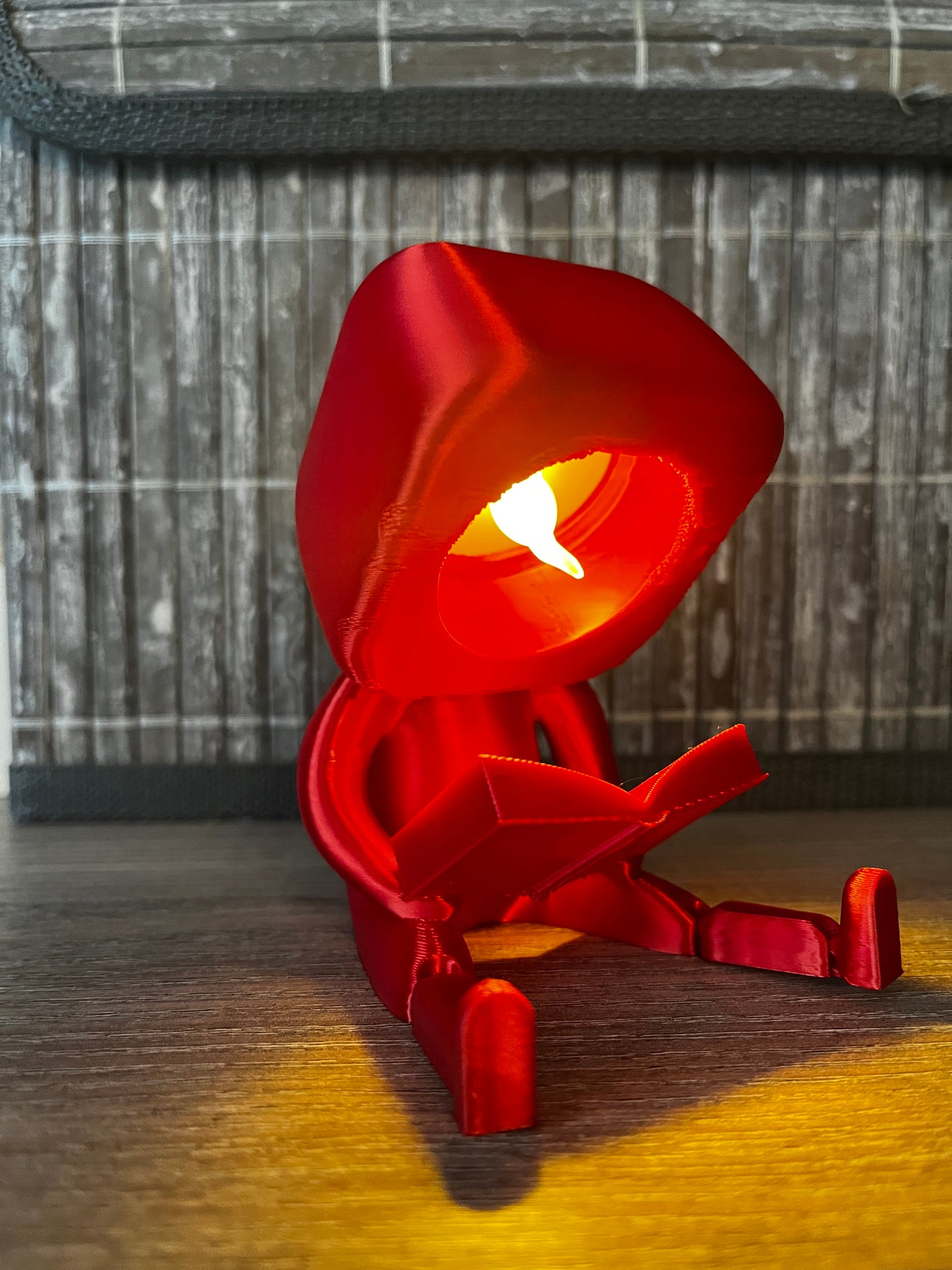 Club der lesenden Gefährten – aus umweltfreundlichem 3D- Druck, Dekofiguren im Set oder einzeln, Geschenk für Buchliebhaber, Nachtlicht