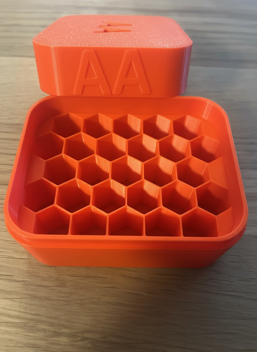 Batteriebox aus 3D-Druck – AA-Batterien Aufbewahrung, Organizer & Batteriehalter
