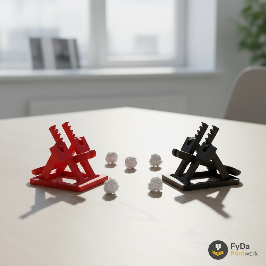 Mini-catapulte imprimée en 3D écologique – Gadget de bureau, jouet, cadeau pour tous, décoration de bureau, différentes couleurs, FyDa