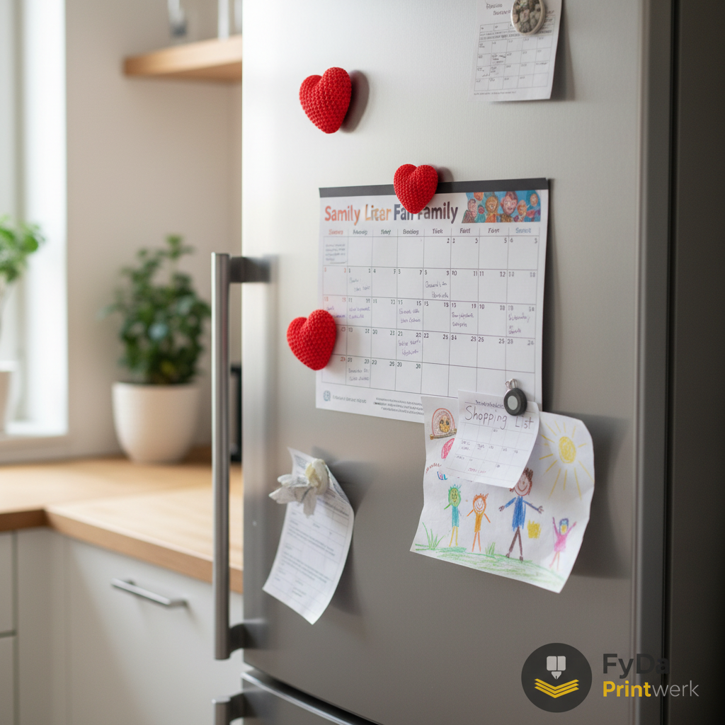 Herz Kühlschrankmagnet 3er Set aus umweltfreundlichem 3D-Druckt, rot, Deko, Geschenk, Muttertag, Valentinstag, Büro, Küche, FyDa Printwerk