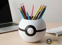 Pot à crayons Poké / Pot à crayons – Organisateur de bureau imprimé en 3D