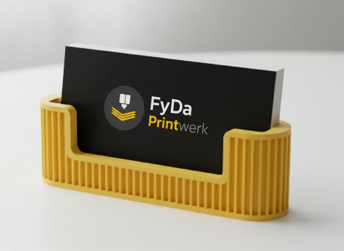 Visitenkartenhalter 3D Druck Japandi Gerippt Schreibtisch Organizer Büro Deko Kartenhalter Modern