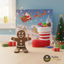 Lebkuchenmann Figur als Tischdeko zu Weihnachten