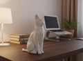 Moderne Katzenskulptur aus 3D-Druck für Katzenliebhaber