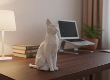 Moderne Katzenskulptur aus 3D-Druck für Katzenliebhaber
