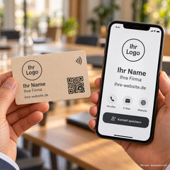 NFC Visitenkarten für Teams – einheitliches Firmenlayout