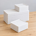 Stapelbox mit Magnetdeckel für Kleinteile und Kabel