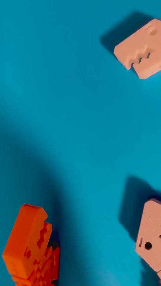 Beweglicher Flexi Rexi Dino aus umweltfreundlichen 3D-Druck Dinosaurier | Geschenk für Kinder | Schlüsselanhänger | Deko | Anti Stress