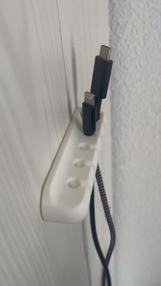 Kabelorganisierer aus umweltfreundlichem 3D‑Druck – Kabelhalter 5‑fach – Schreibtisch Kabelmanagement – mit Gratis Stripes – FyDa Printwerk