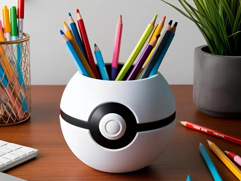 Poké Stiftehalter / Pencil Cup – 3D gedruckter Schreibtisch-Organizer